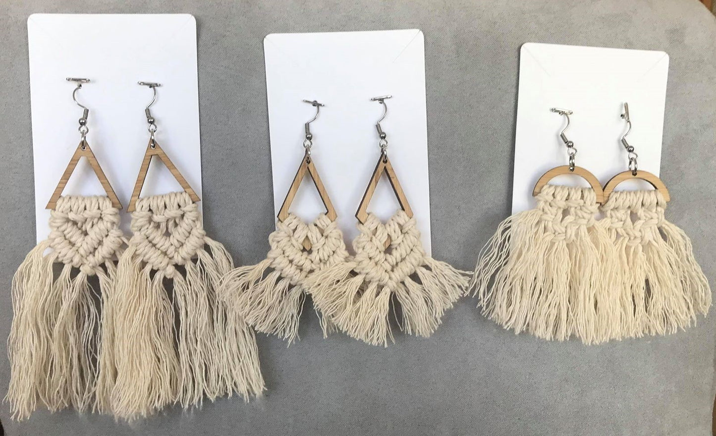 Handmade Macrame Earrings