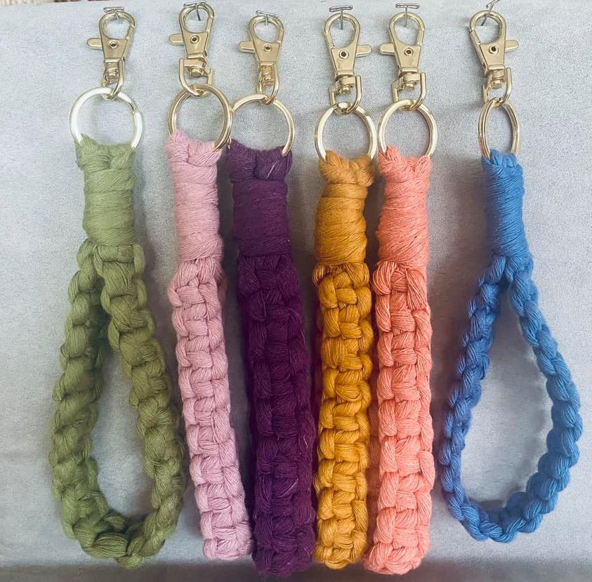 Macrame Wristlet Key Chain