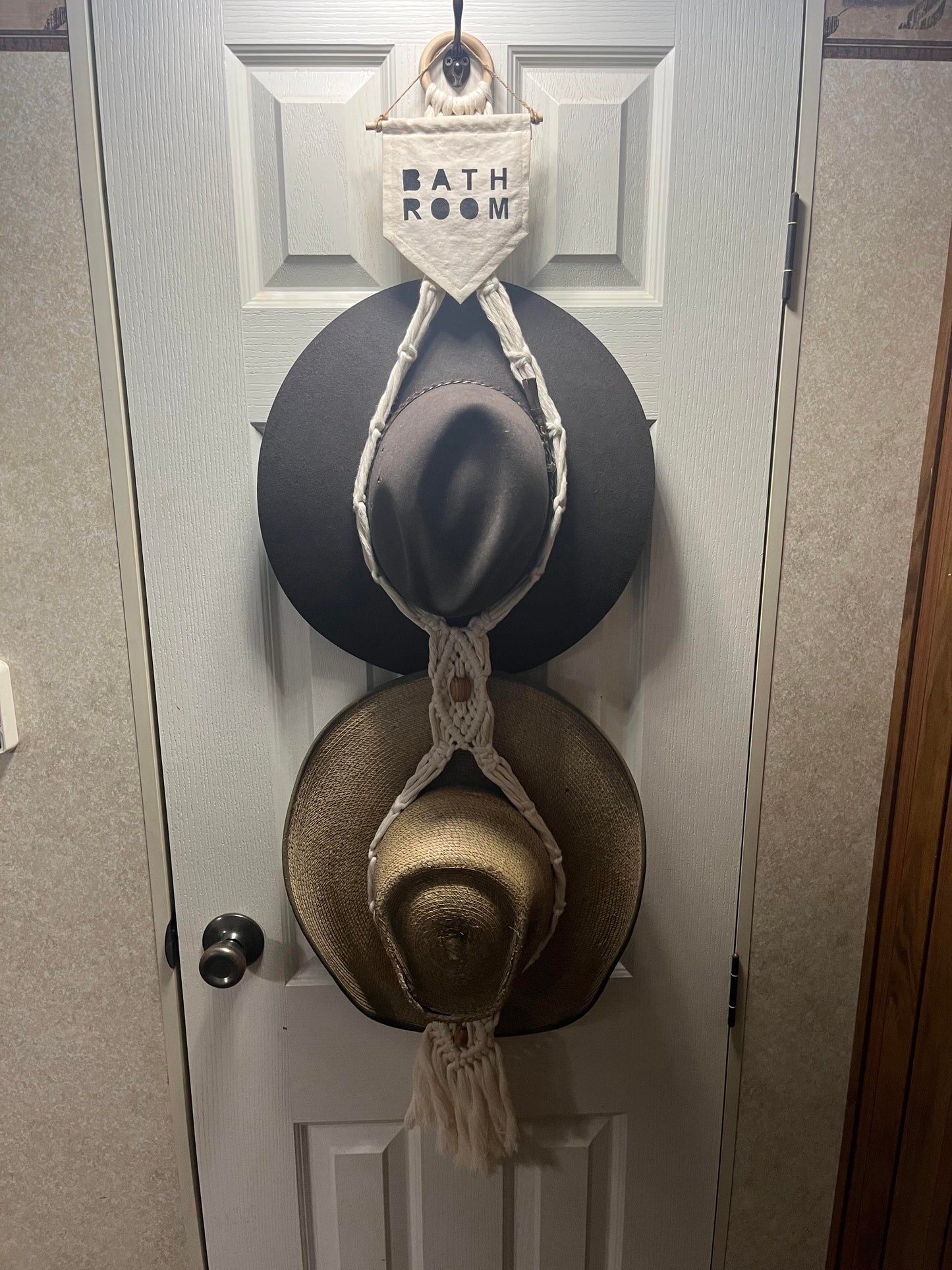 Macrame Hat Hanger